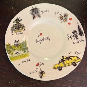 Anthropologie I love New York Linea Carte Diva Pyari plate brand new